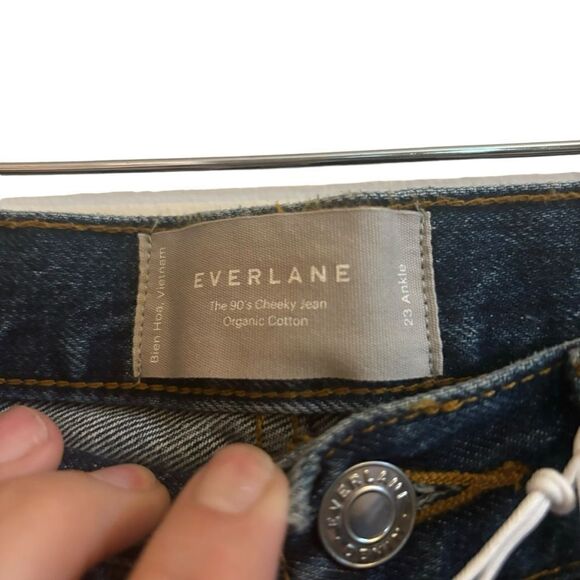 Everlane NWT Women’s 90’s Cheeky High Rise Button Fly Straight Leg Jeans Size 23 - Picture 6 of 11